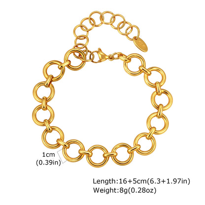 Gold Plated Chunky Chain Bracelet - additional view 25