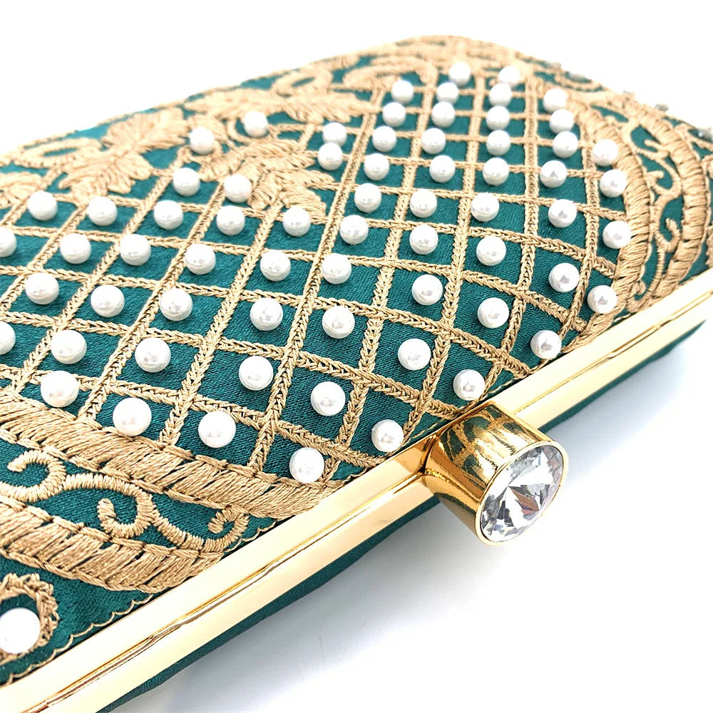 Embroidered Evening Clutch Bag - additional view 17