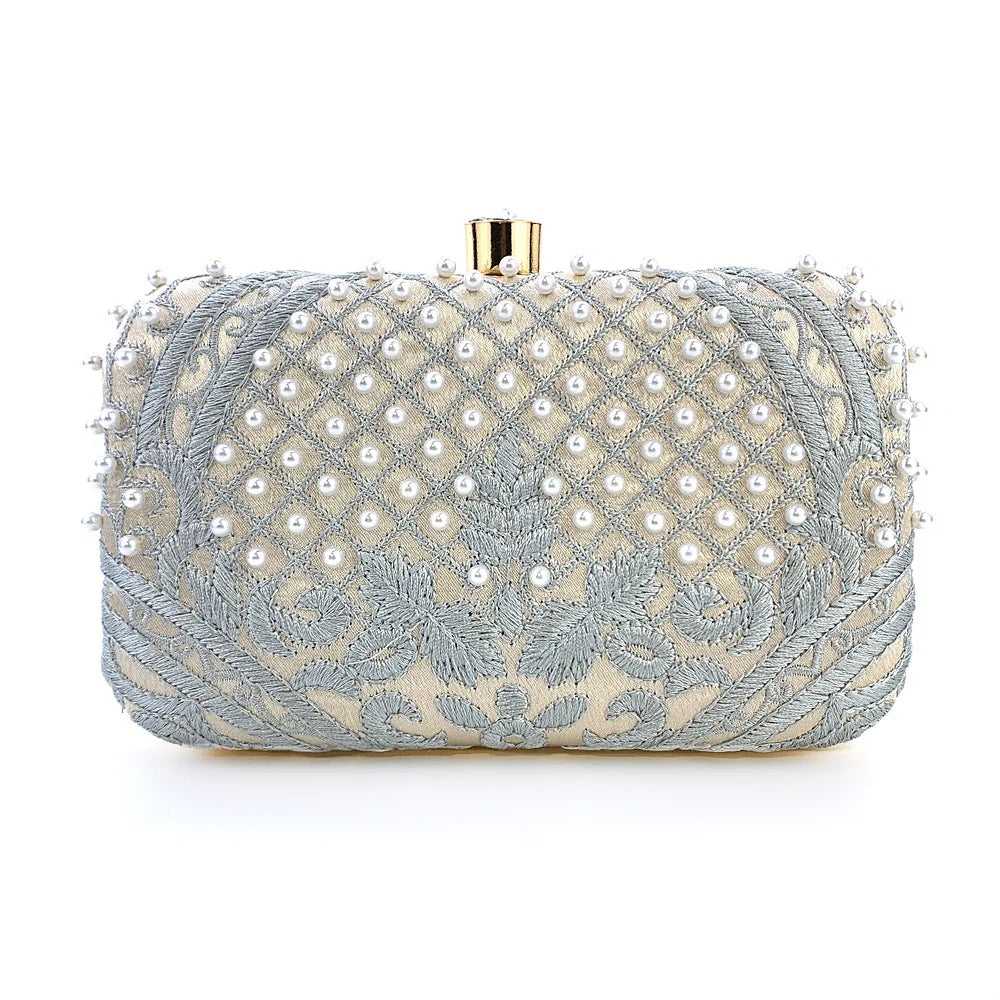 Embroidered Evening Clutch Bag - additional view 25