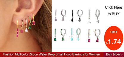 Double Pierced Chain Stud Earrings - additional view 13