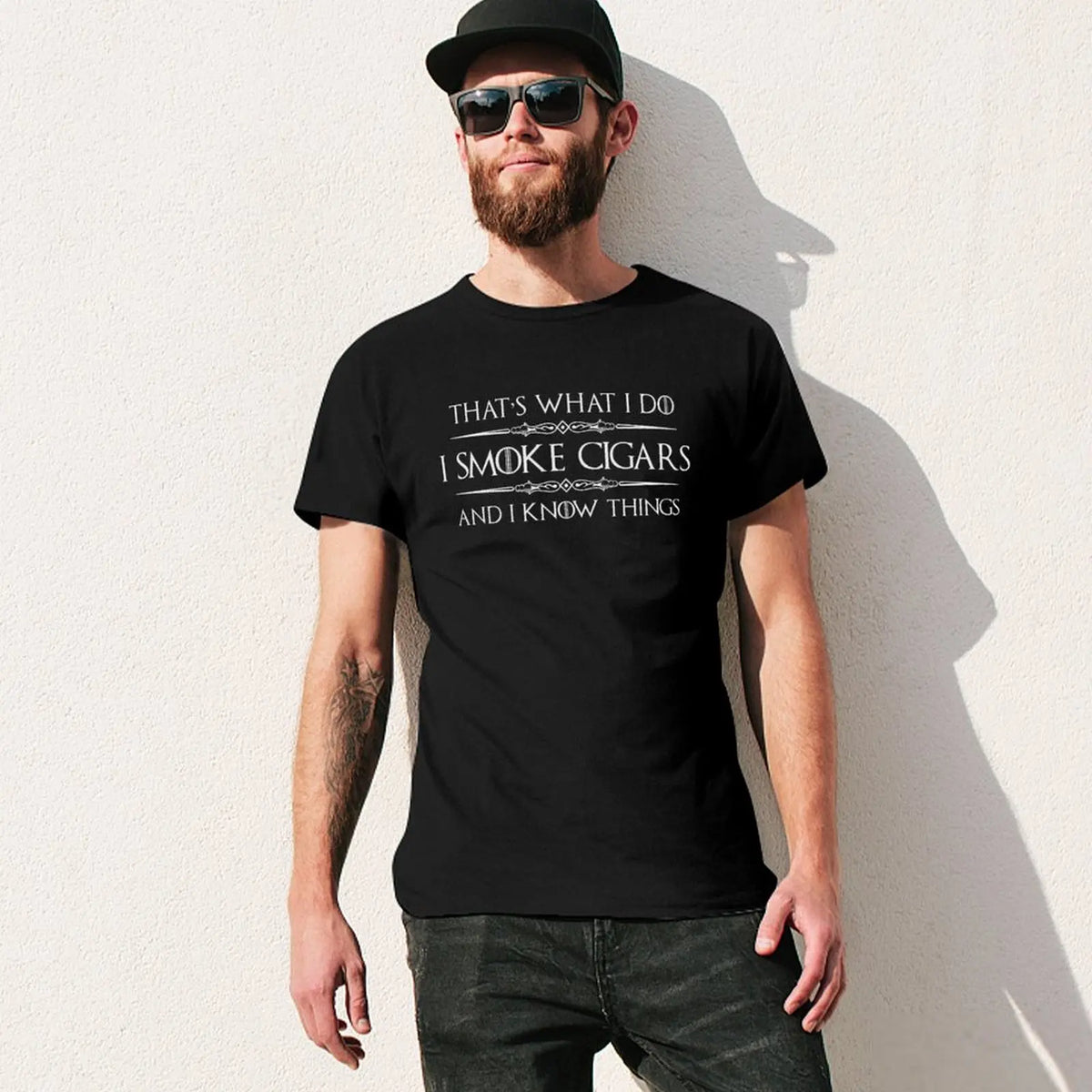 I Smoke Cigars and I Know Things T-Shirt - additional view 11