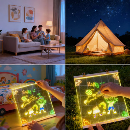 LED Light Up Drawing Board for Kids - side view