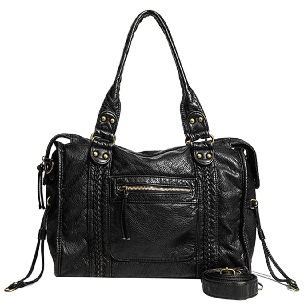 Retro PU Shoulder Bag for Women - side view