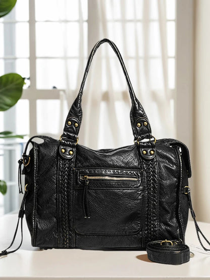 Retro PU Shoulder Bag for Women - size and specification details