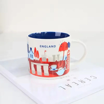 London City Ceramic Mug - in use