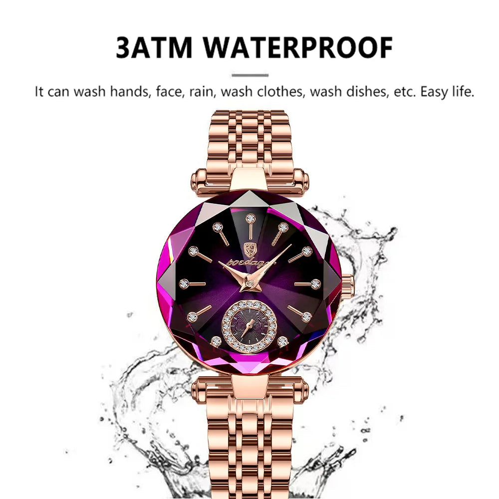 POEDAGAR Women's Quartz Watch - close-up of details