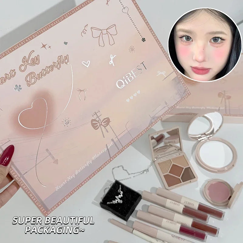 Makeup Gift Box Set with Necklace - side view