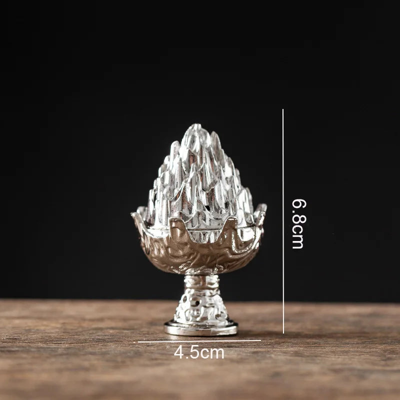 Mini Alloy Incense Holder - back view