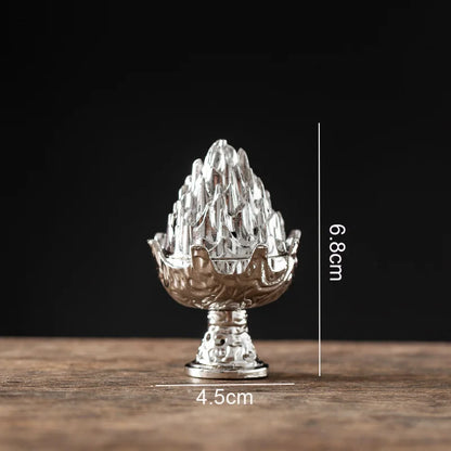 Mini Alloy Incense Holder - back view