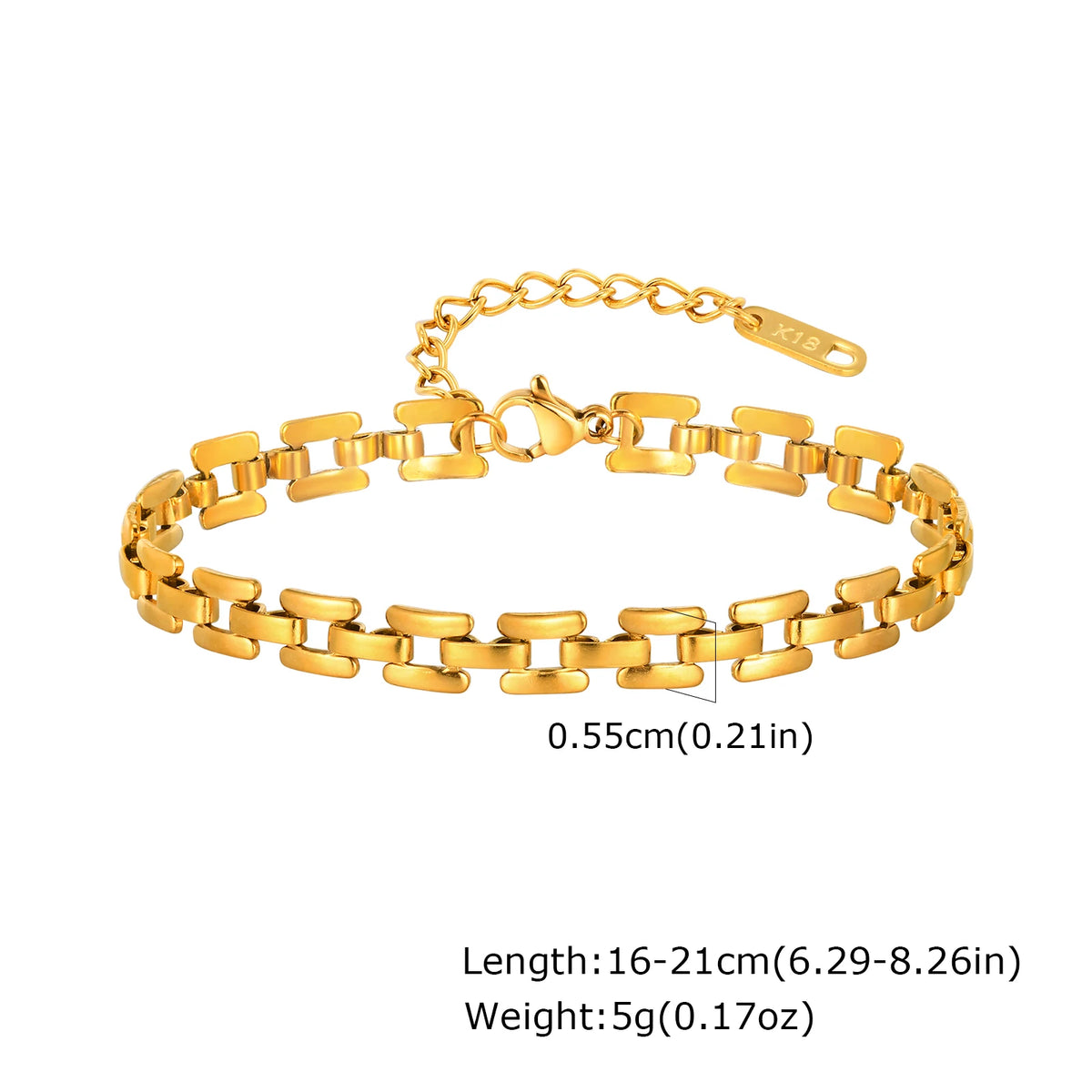 Gold Plated Chunky Chain Bracelet - additional view 24