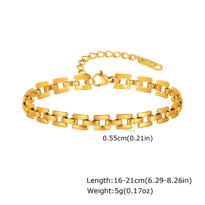 Gold Plated Chunky Chain Bracelet - additional view 24