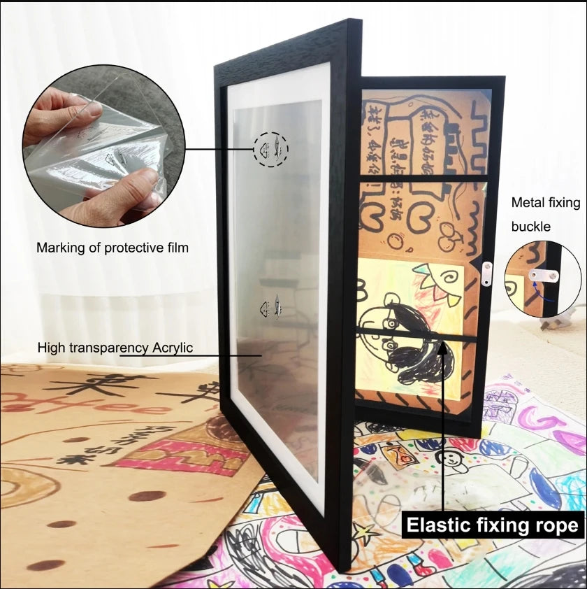 Magnetic A4 Art Frame - what's included
