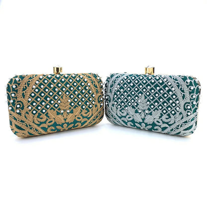 Embroidered Evening Clutch Bag - additional view 10
