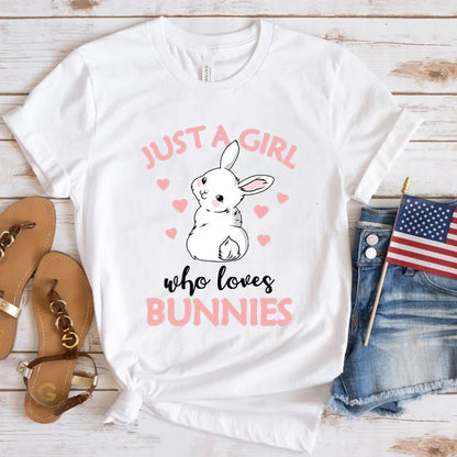 Just A Girl Who Loves Bunnies T-Shirt - additional view 9