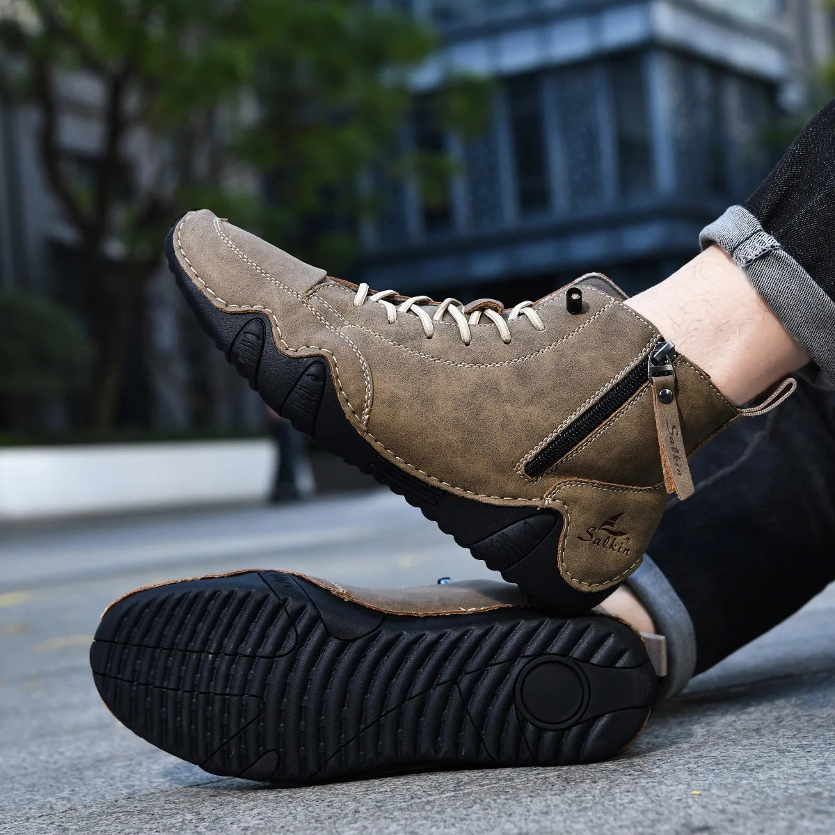 Men's Zip-Up Ankle Boots - additional view 31