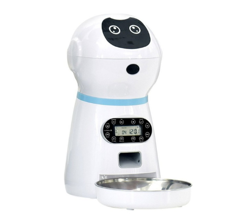 Automatic Pet Feeder with Voice Recorder & Programmable Meals