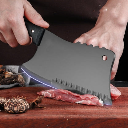 Stainless Steel Chef Knife Black Blade Meat & Vegetable Cleaver