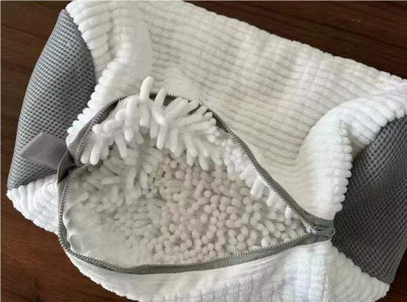 Reusable Shoe Laundry Bag for Washing Machine with Zipper