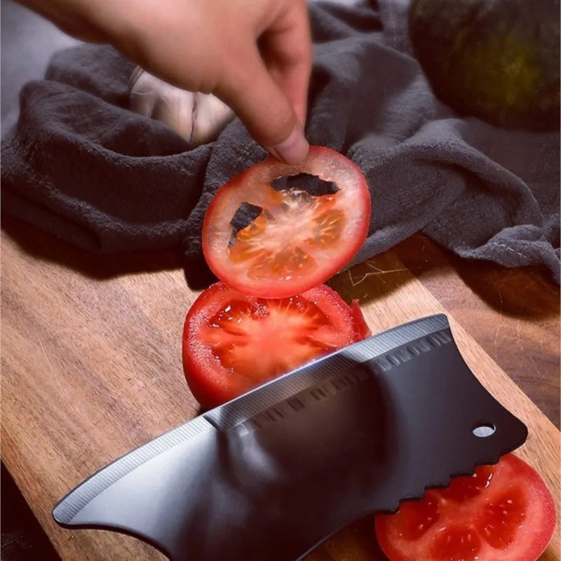 Stainless Steel Chef Knife Black Blade Meat & Vegetable Cleaver